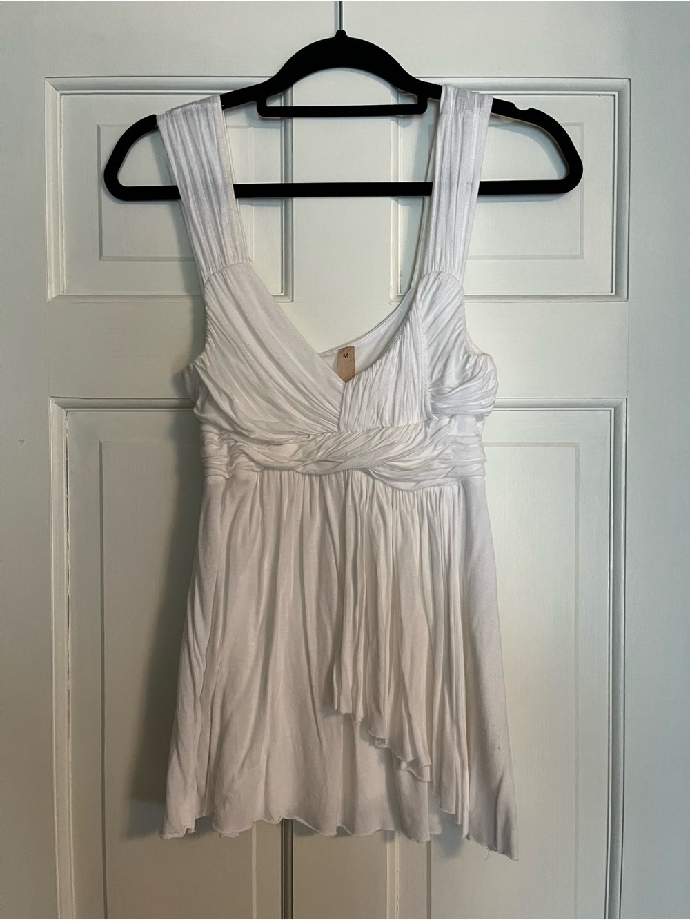 Bailey 44 White Twist-Detail Sleeveless Top sz m